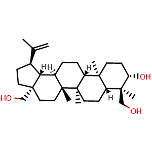Chemical structure of 23-Hydroxybetulin , CAS 84414-40-4, AChemBlock AD274140