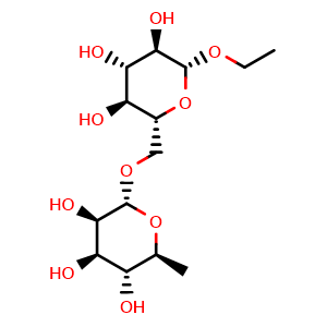 Chemical structure of Ethyl rutinoside , CAS 187539-57-7, AChemBlock AD274148