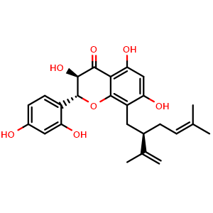 Chemical structure of Kushenol X , CAS 254886-77-6, AChemBlock AD274152
