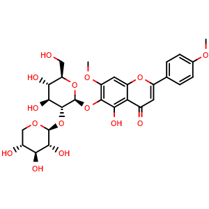 Chemical structure of Gelomuloside B , CAS 149998-39-0, AChemBlock AD274175