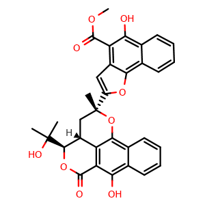 Chemical structure of Rubicordifolin , CAS 849699-55-4, AChemBlock AD274216