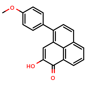Chemical structure of 4'-O-Methylirenolone , CAS 159853-36-8, AChemBlock AD274233