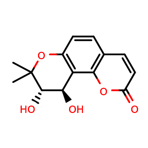 Chemical structure of trans-Khellactone , CAS 23458-04-0, AChemBlock AD274244