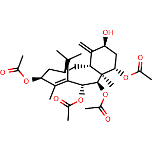 Chemical structure of 2-Deacetoxydecinnamoyltaxinine J , CAS 87193-98-4, AChemBlock AD274283