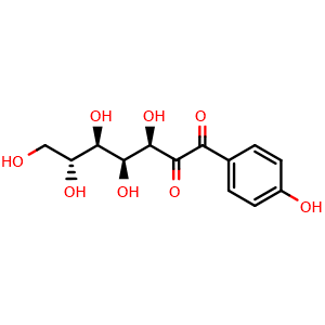 Chemical structure of 1-(4-Hydroxybenzoyl)glucose , CAS 25545-07-7, AChemBlock AD274291