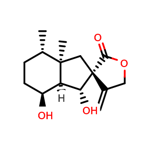 Chemical structure of Bakkenolide III , CAS 24909-95-3, AChemBlock AD274292