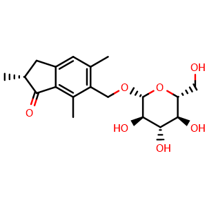 Chemical structure of Norpterosin B glucoside , CAS 1226785-88-1, AChemBlock AD274300