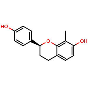 Chemical structure of 7,4'-Dihydroxy-8-methylflavan , CAS 82925-55-1, AChemBlock AD274301