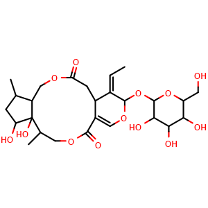 Chemical structure of 4''-Hydroxyisojasminin , CAS 135378-09-5, AChemBlock AD274312