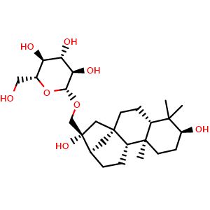 Chemical structure of Suavioside A , CAS 133740-37-1, AChemBlock AD274323