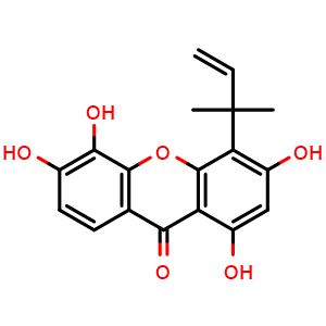 Chemical structure of Isocudraniaxanthone A , CAS 197447-26-0, AChemBlock AD274331