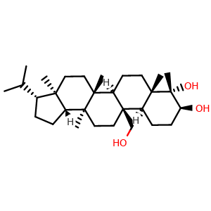 Chemical structure of Filicane-3beta,4alpha,25-triol , CAS 2361548-00-5, AChemBlock AD274333