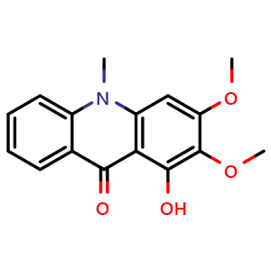 Chemical structure of Arborinine , CAS 5489-57-6, AChemBlock AD274337