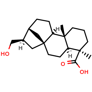 Chemical structure of Siegeskaurolic acid , CAS 52645-97-3, AChemBlock AD274353