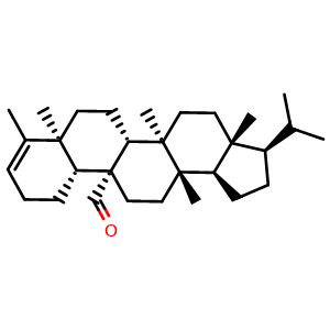 Chemical structure of Filic-3-en-25-al , CAS 147850-78-0, AChemBlock AD274356