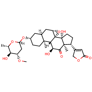 Chemical structure of Cryptanoside A , CAS 98570-81-1, AChemBlock AD274362
