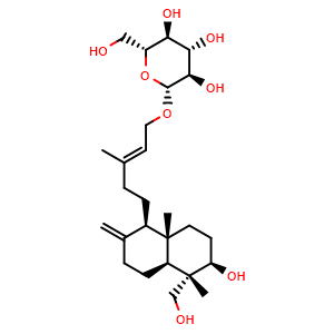 Chemical structure of Goshonoside F1 , CAS 90851-24-4, AChemBlock AD274372