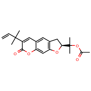 Chemical structure of Rutamarin , CAS 13164-05-1, AChemBlock AD274373