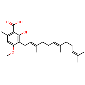 Chemical structure of 4-O-Methylgrifolic acid , CAS 118040-60-1, AChemBlock AD274376