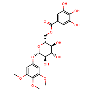 3,4,5-Trimethoxyphenyl-(6'-O-galloyl)-O-beta-D-glucopyranoside