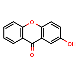 Chemical structure of 2-Hydroxyxanthone , CAS 1915-98-6, AChemBlock AD274389
