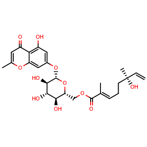 Chemical structure of Eucamalduside A , CAS 1287220-29-4, AChemBlock AD274398