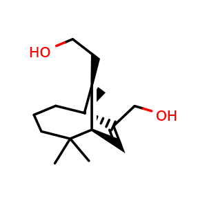 Chemical structure of Secolongifolenediol , CAS 53587-37-4, AChemBlock AD274411