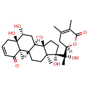 Chemical structure of Withanolide S , CAS 63139-16-2, AChemBlock AD274420