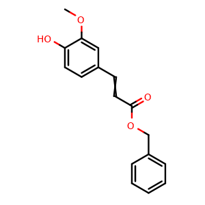 Chemical structure of Benzyl ferulate , CAS 132335-97-8, AChemBlock AD274440