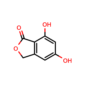 Chemical structure of 5,7-Dihydroxyphthalide , CAS 27979-58-4, AChemBlock AD274461