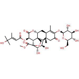 Chemical structure of Yadanzioside L , CAS 99132-97-5, AChemBlock AD274463