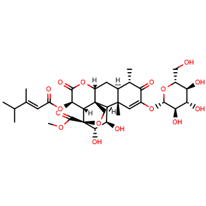 Chemical structure of Bruceantinoside A , CAS 79439-85-3, AChemBlock AD274464
