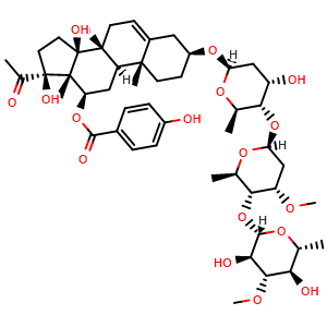 Chemical structure of Otophylloside T , CAS 1642306-14-6, AChemBlock AD274469