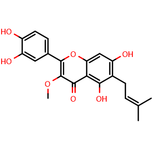 Chemical structure of 3-O-Methylgancaonin P , CAS 151649-34-2, AChemBlock AD274476