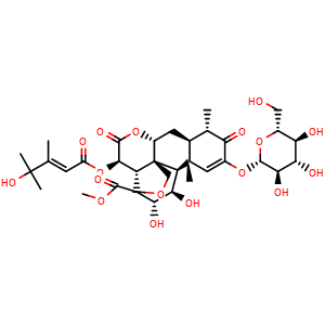 Chemical structure of Yadanzioside C , CAS 95258-16-5, AChemBlock AD274477