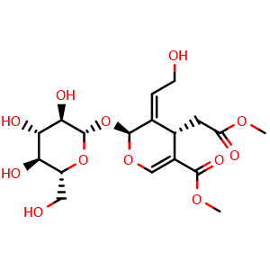 Chemical structure of 10-Hydroxyoleoside dimethyl ester , CAS 91679-27-5, AChemBlock AD274517