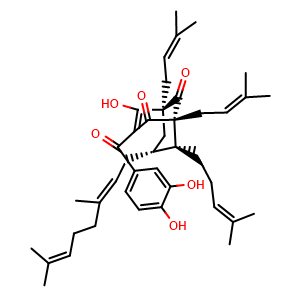 Chemical structure of Guttiferone G , CAS 666174-75-0, AChemBlock AD274552
