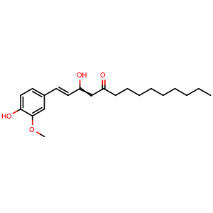 Chemical structure of 10-Dehydrogingerdione , CAS 99742-04-8, AChemBlock AD274555
