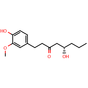 Chemical structure of [4]-Gingerol , CAS 41743-68-4, AChemBlock AD274566
