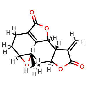 Chemical structure of Deoxymikanolide , CAS 23753-57-3, AChemBlock AD274581