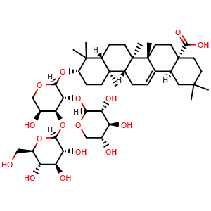 Chemical structure of Elatoside E , CAS 156980-30-2, AChemBlock AD274586