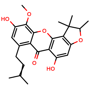 Chemical structure of Caloxanthone B , CAS 155233-17-3, AChemBlock AD274593