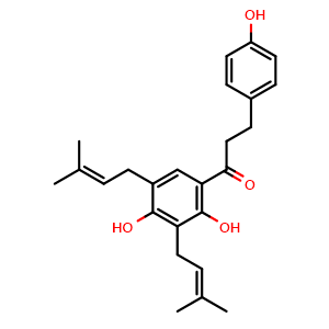 Chemical structure of Gancaonin J , CAS 129280-37-1, AChemBlock AD274598