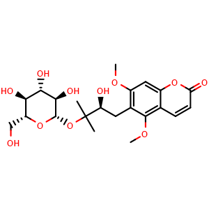 Chemical structure of (-)-Toddalolactone 3 , CAS 1176645-57-0, AChemBlock AD274599