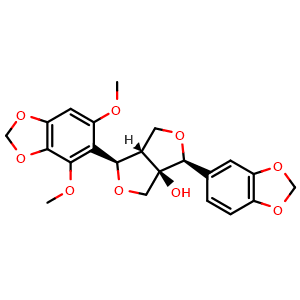 Chemical structure of 2',6'-Dimethoxypaulownin , CAS 115196-22-0, AChemBlock AD274605