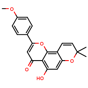Chemical structure of 4'-O-Methylatalantoflavone , CAS 1205687-49-5, AChemBlock AD274652