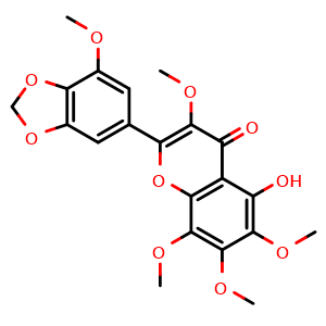 5-Hydroxy-3,6,7,8,3'-pentamethoxy-4',5'-methylenedioxyflavone