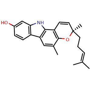 Chemical structure of Mahanine , CAS 28360-49-8, AChemBlock AD274661