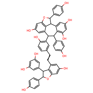 Chemical structure of Vitisin A , CAS 142449-89-6, AChemBlock AD274667