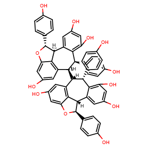 Chemical structure of Isohopeaphenol , CAS 197446-77-8, AChemBlock AD274674